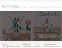 Tablet Screenshot of muktiyoga.mx